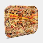 RAW - Mixed Products Large Metal Rolling Tray