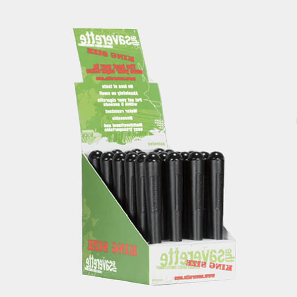 Saverette - Kingsize black joint holders 110mm (24pcs/display)