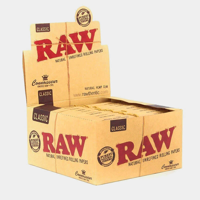Cartons Raw Rolling papers Tips