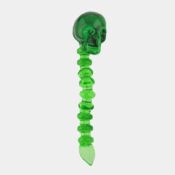 Green skull glass dabber