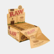 RAW Artesano kingsize slim rolling papers + tips + tray (15pcs/display)