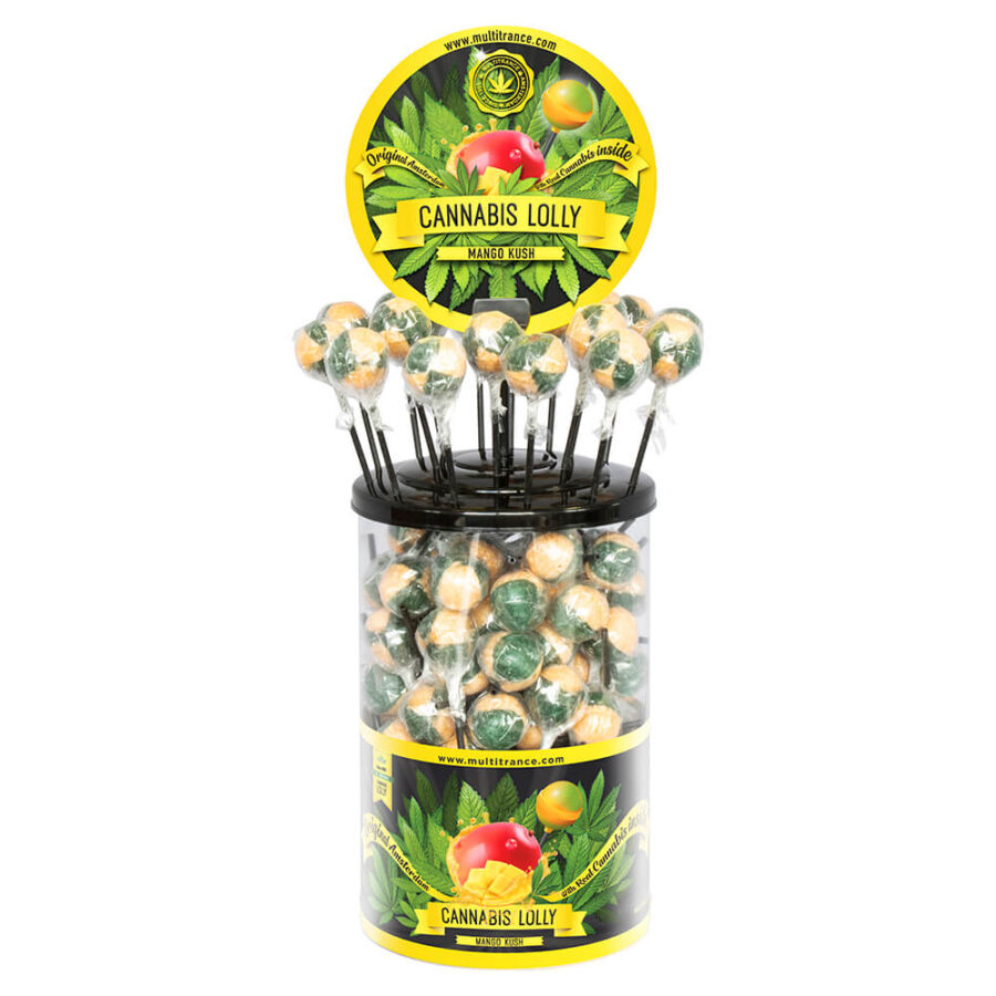 Cannabis Lollipops Mango Kush (100pcs/display)