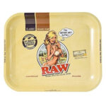 RAW - Bikini Large Metal Rolling Tray raw large tray bikini