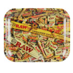 RAW - Mixed Products Large Metal Rolling Tray raw mixed products large tray