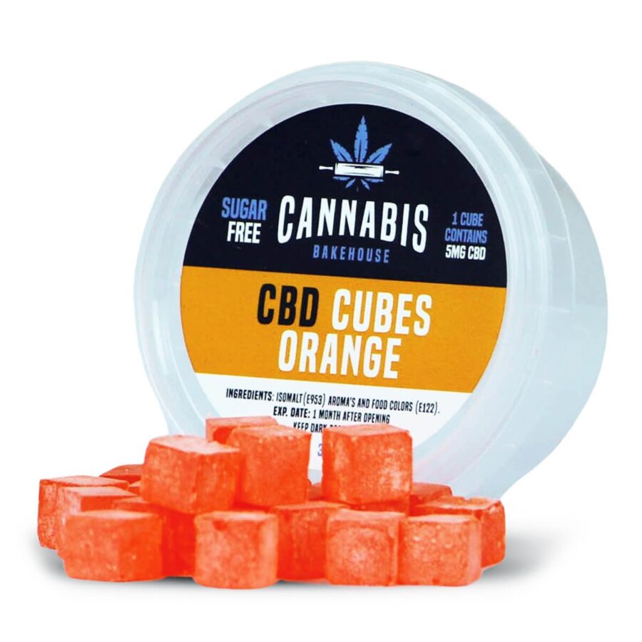 Cannabis Bakehouse CBD Cubes Orange 5mg