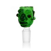 Monster Green Glass Bong Bowl 14mm