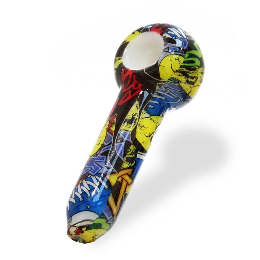 Colorful Pop Art Glass Pipe