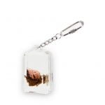 Real hashish acrylic transparent keychain cube