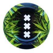Best Buds - XXX Amsterdam Weed Leaves Metal Ashtray