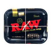 RAW – Black Large Metal Rolling Tray