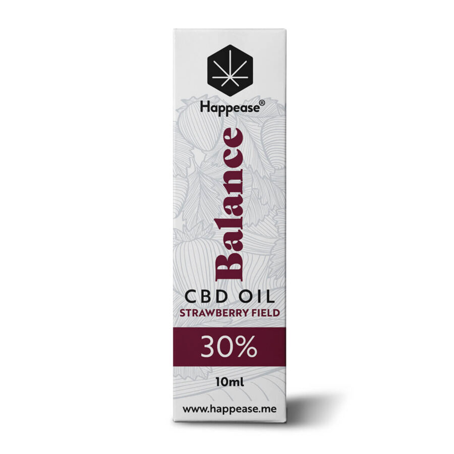 Happease® Balance 30% CBD Oil Strawberry Field (10ml) - Exp 05/24