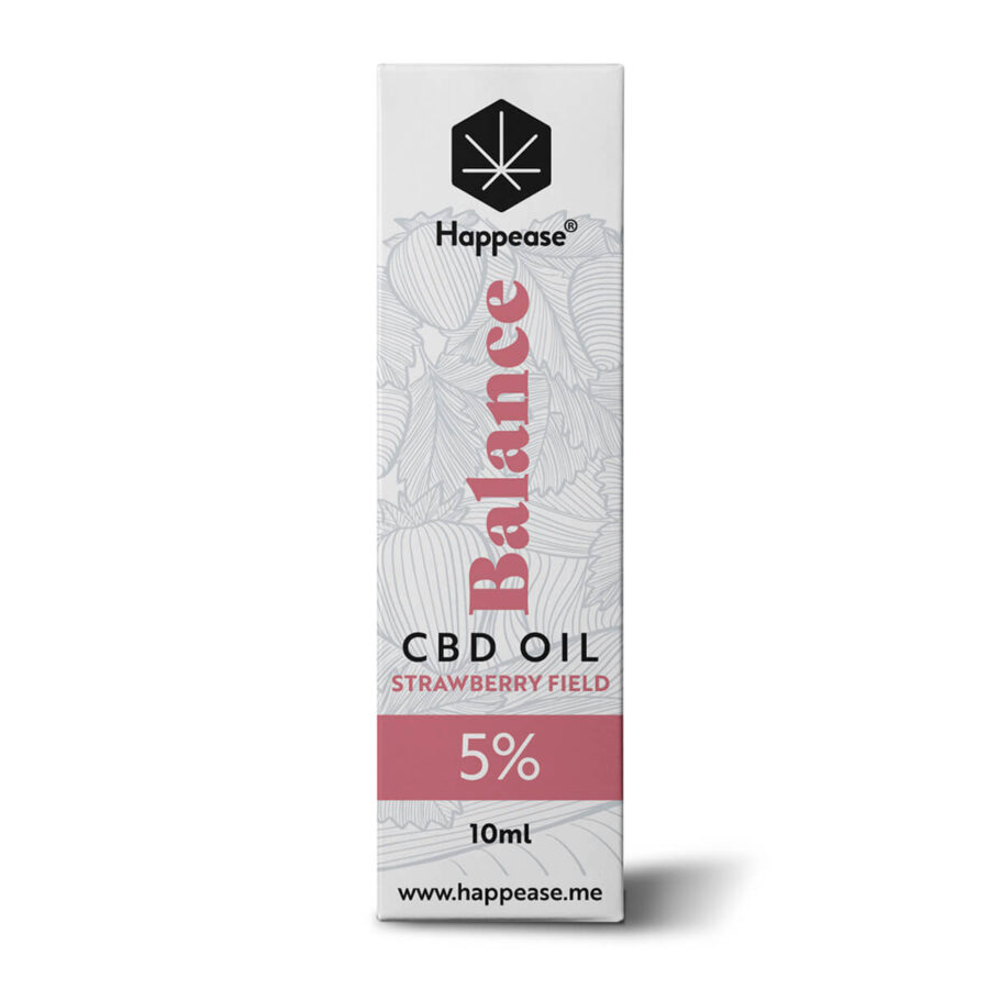 Happease® Balance 5% CBD Oil Strawberry Field (10ml)