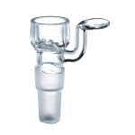 Transparent Bong Glass Bowl Holder with Screen Dual Size 14mm and 18mm