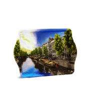 Amsterdam Canals Small Metal Rolling Tray