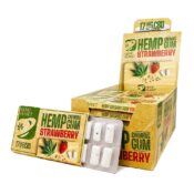 CBD Strawberry Hemp Chewing Gums (24pcs/display)