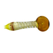 Amber Tree Resin Glass Pipe