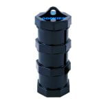 Cookies 3 Parts Black Stacked Small Storage Jar