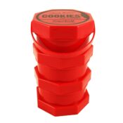 Cookies 3 Parts Red Stacked Regular Storage Jar