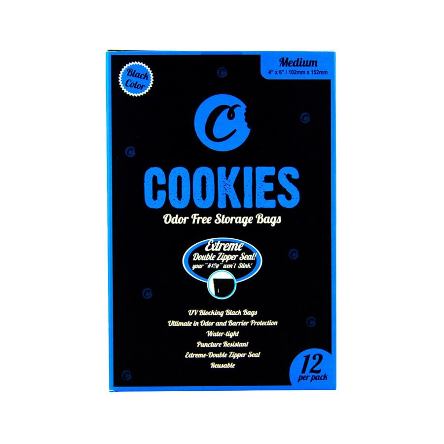 Cookies Ziplock Smell Proof Bag Medium (12pcs)