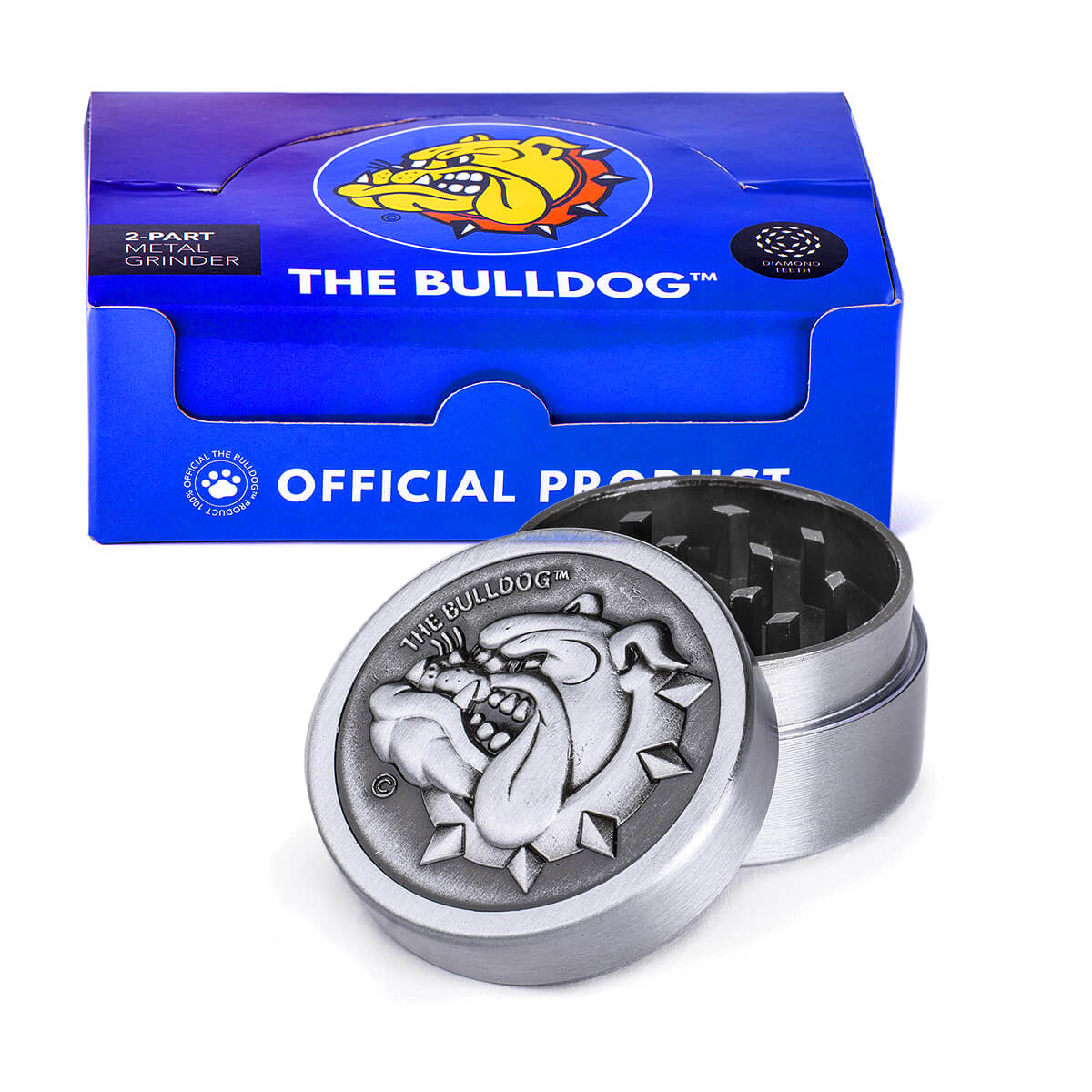 Wholesale The Bulldog Original Silver Metal Grinder