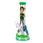 Cartoon Guy Handcrafted Glass Bong 25cm