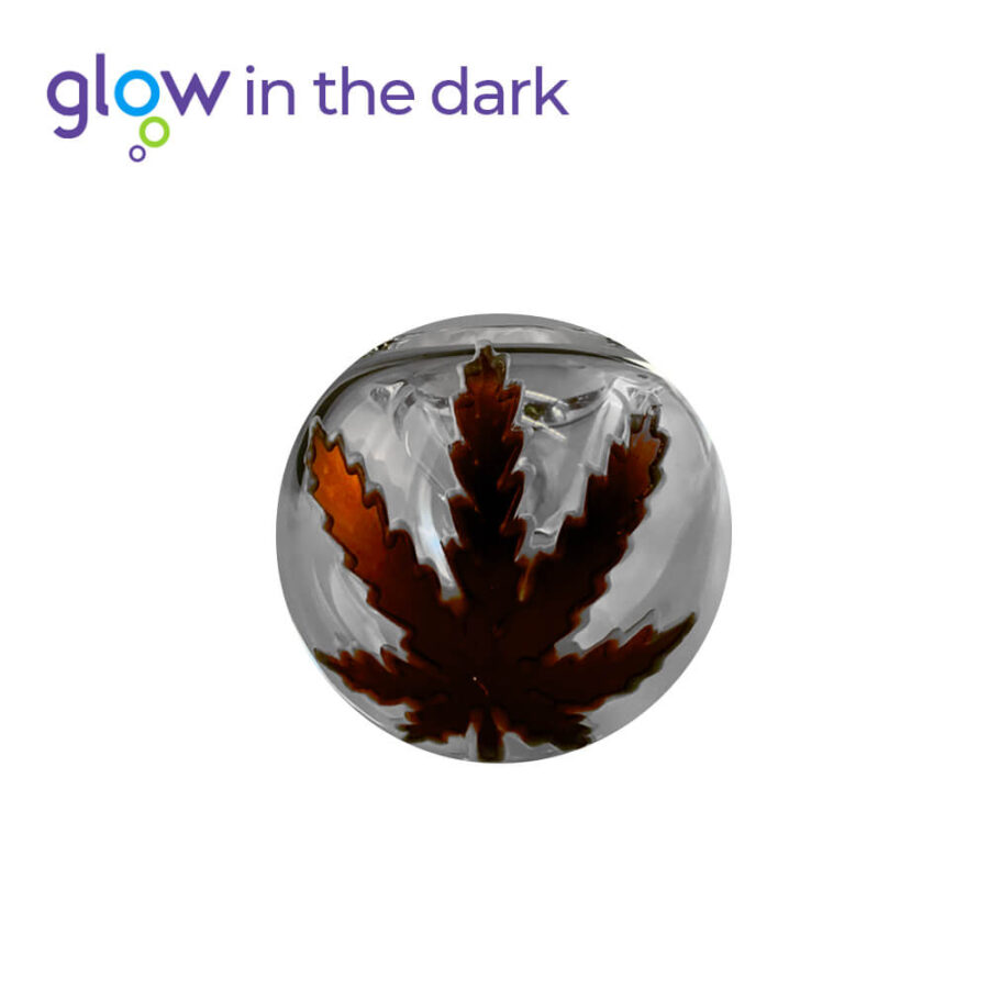 Transparent Glass Pipe Glow in The Dark 10cm