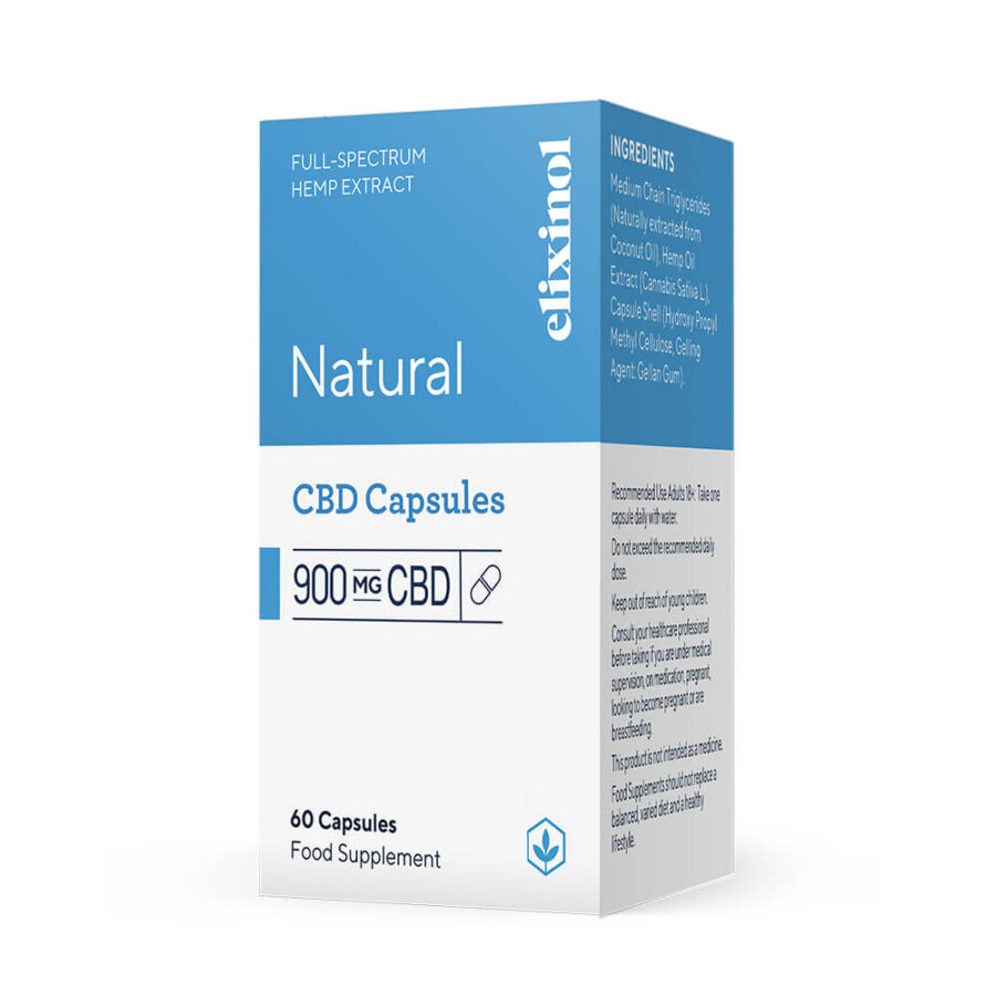 Elixinol Natural CBD Capsules 900mg (60 capsules)
