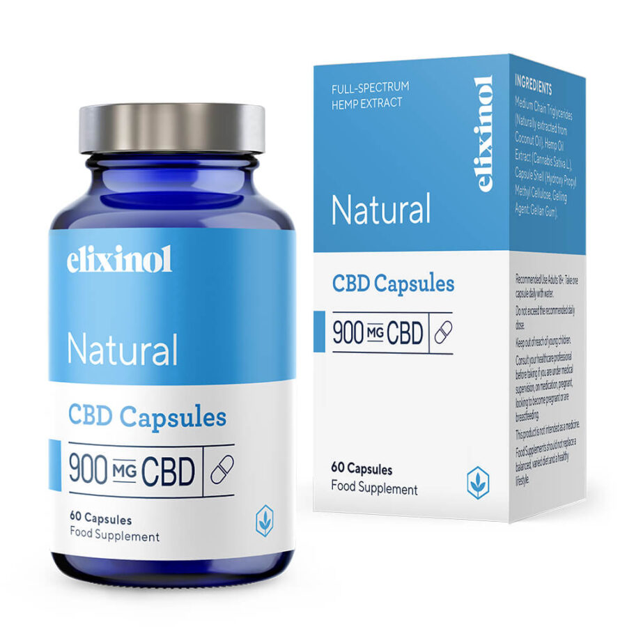 Elixinol Natural CBD Capsules 900mg (60 capsules)