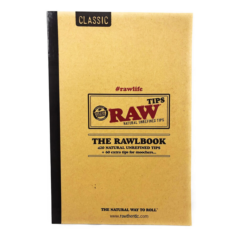 RAW Rawlbook 480 Natural Unrefined Tips in a Book