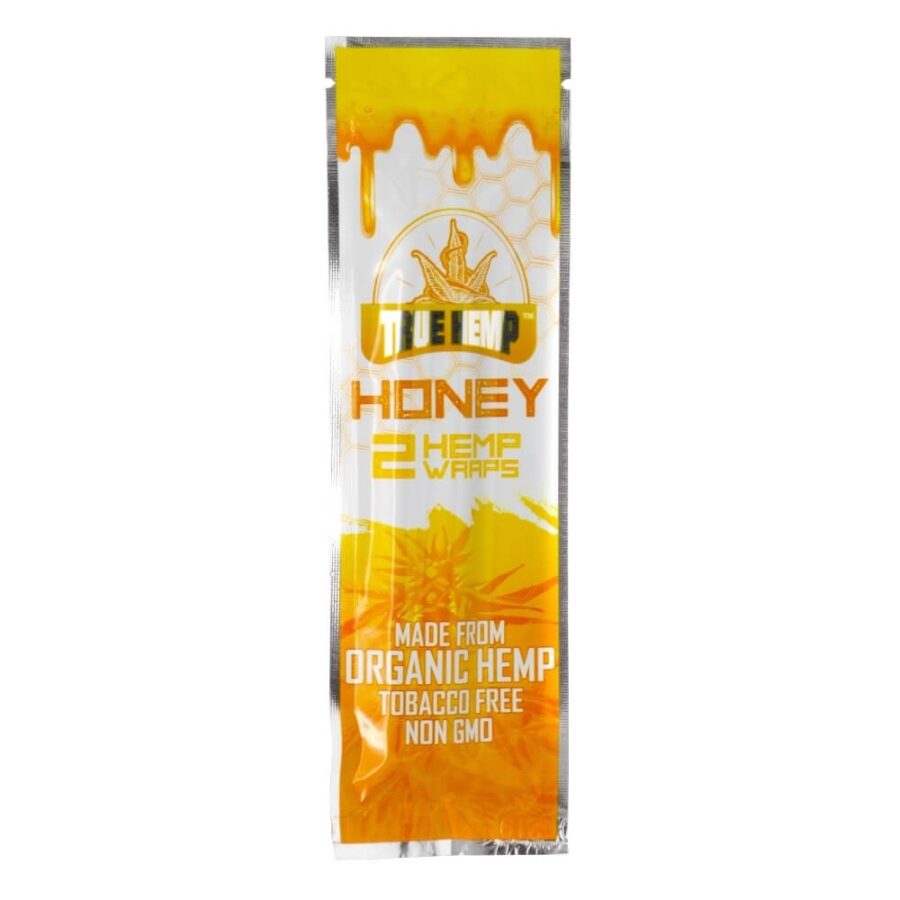 True Hemp Tobacco Free Honey Hemp Wraps (25pcs/display)