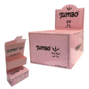 Jumbo Pink Roll Rolling Papers + Tips (24pcs/display)