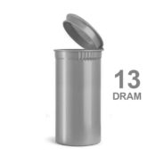 Poptop Silver Plastic Container Small 13 Dram - 35mm