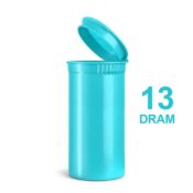 Poptop Teal Plastic Container Small 13 Dram - 35mm