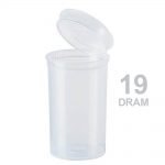 Poptop Transparent Plastic Container Medium 19 Dram - 40mm