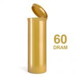 Poptop Gold Plastic Container Big 60 Dram - 50mm