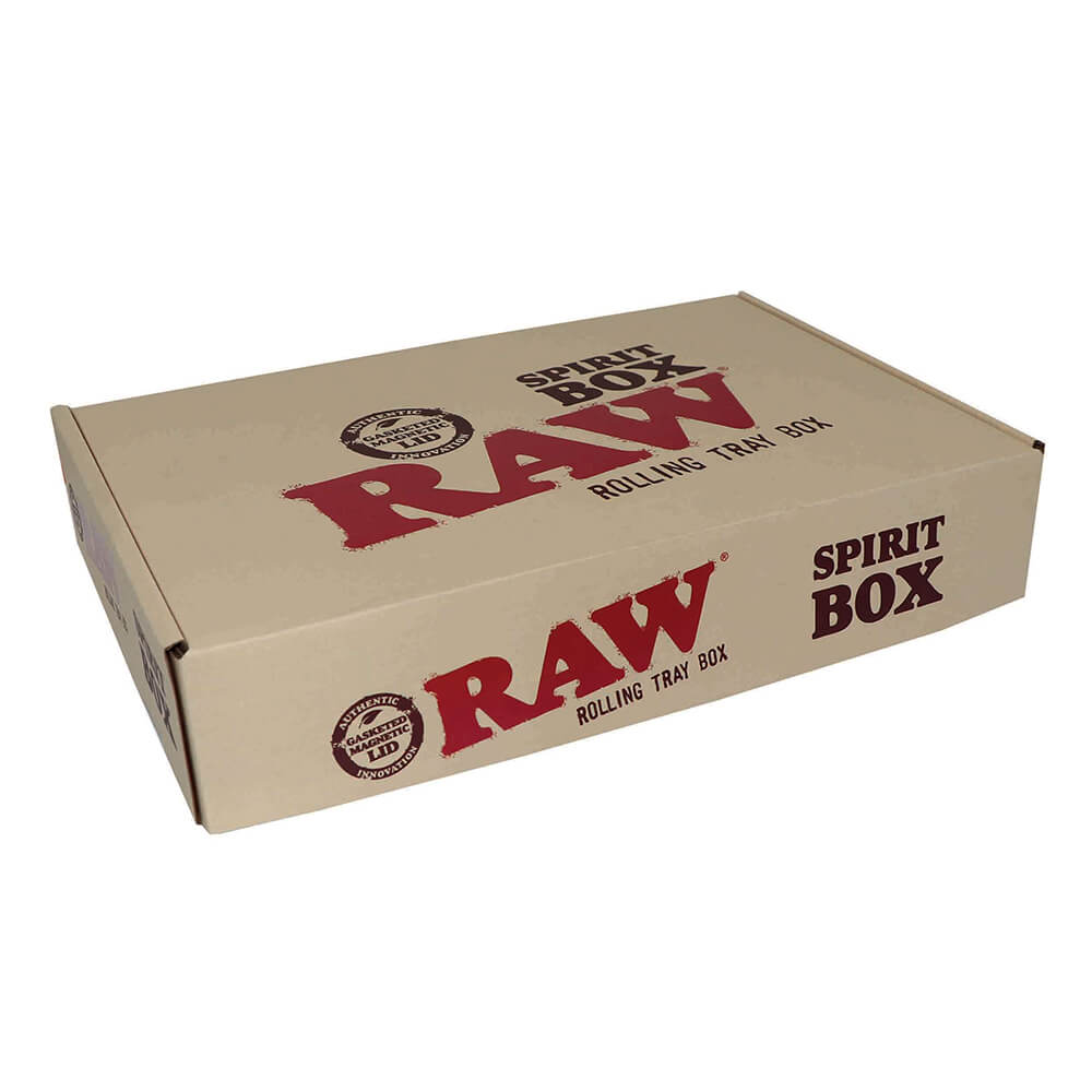 RAW SPIRIT BOX Wooden Rolling Tray Box With Cones, Papers and Tips Set -   Israel