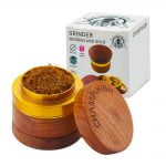 Champ High Wooden Metal Gold Grinder 4 Parts - 60mm