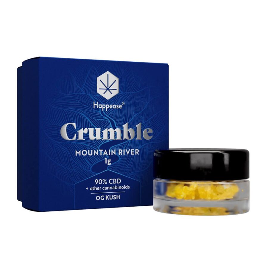 Happease Extracts Mountain River Crumble 90% CBD + Other Cannabinoids (1g)