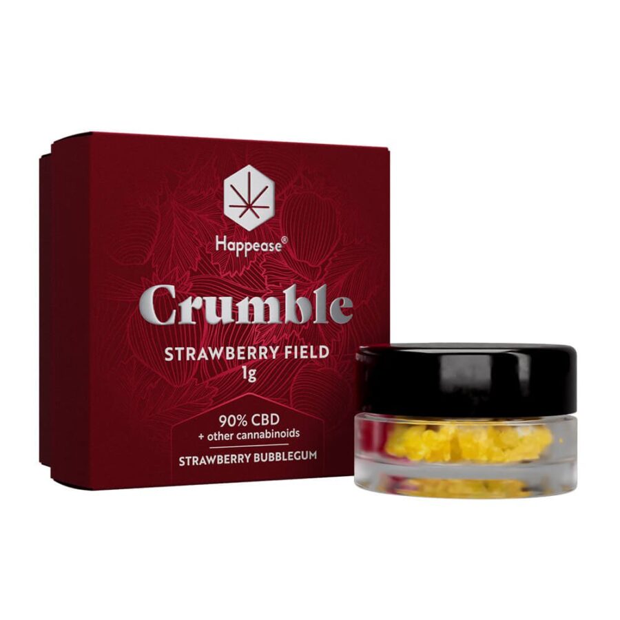 Happease Extracts Strawberry Field Crumble 90% CBD + Other Cannabinoids (1g)