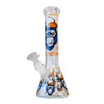 Glow in the Dark Orange Gorilla Triple Thick Glass Bong 25cm