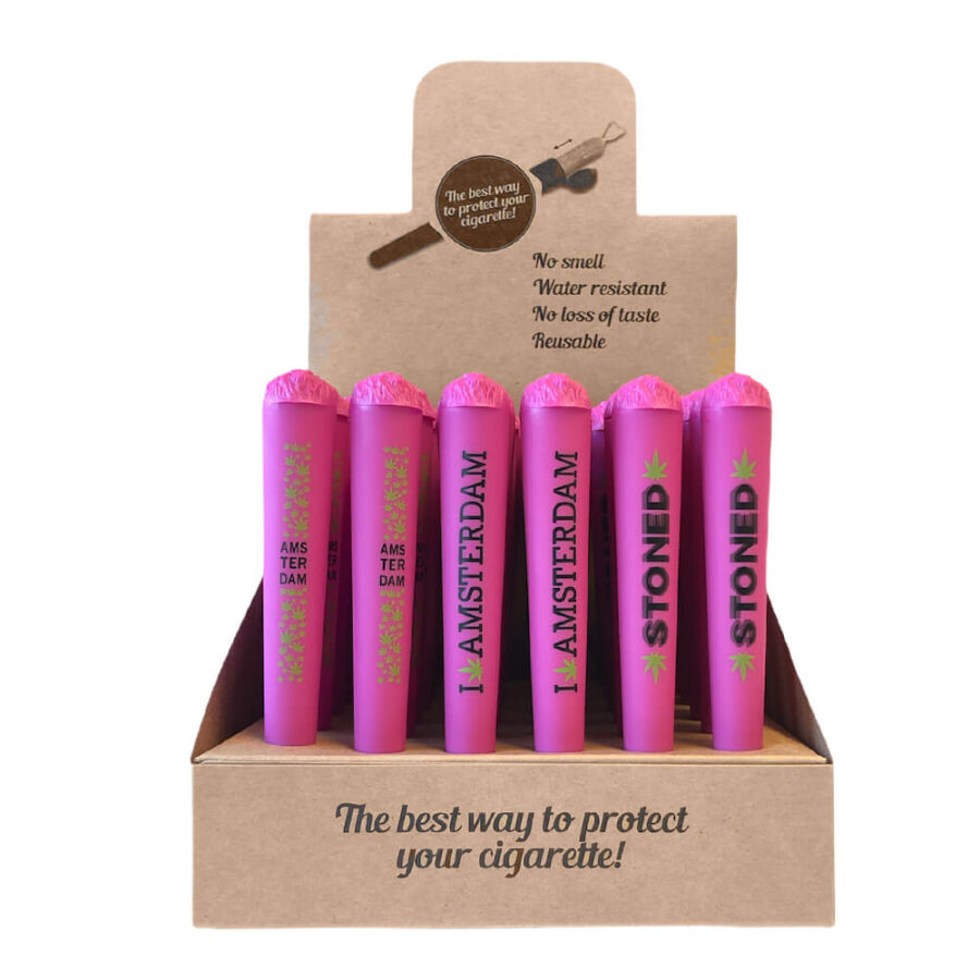 Joint Holders Amsterdam Leaves Pink (36pcs/display)