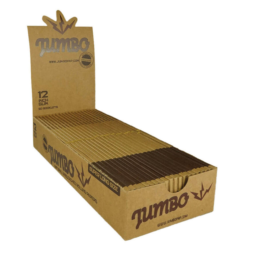 Jumbo 12 Inch Unbleached Rolling Papers 31cm (20pcs/display)