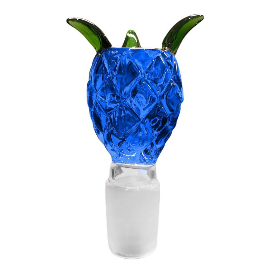 Pineapple Blue Glass Bong Bowl 18mm