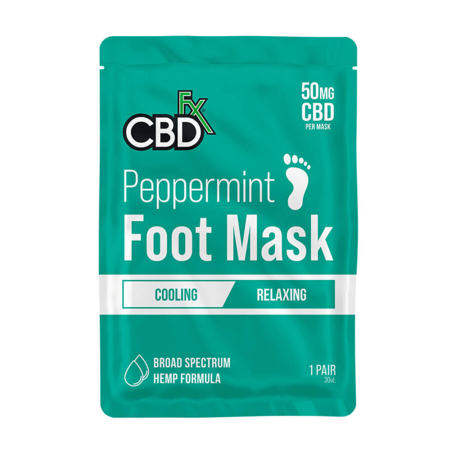 CBDfx Peppermint Foot Mask 50mg CBD (5packs/display)