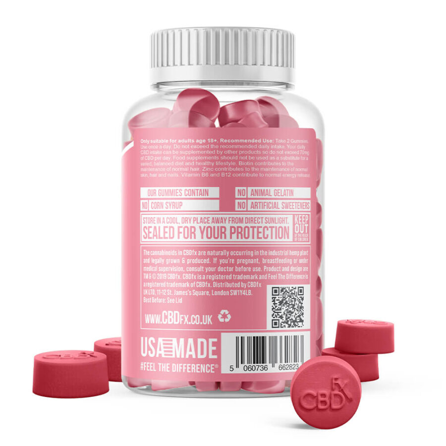 CBDfx Multivitamin for Women 1500mg CBD Vegan Gummies (240g)