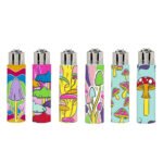 Clipper Nature Pattern Pop Cover Silicone Briquets (30pcs/présentoir)