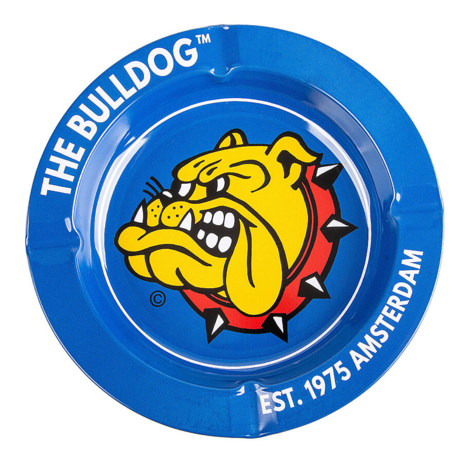 The Bulldog Original Blue Metal Ashtray