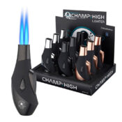 Champ High Double-Flame Booster Windproof Metal Lighters (9pcs/display)