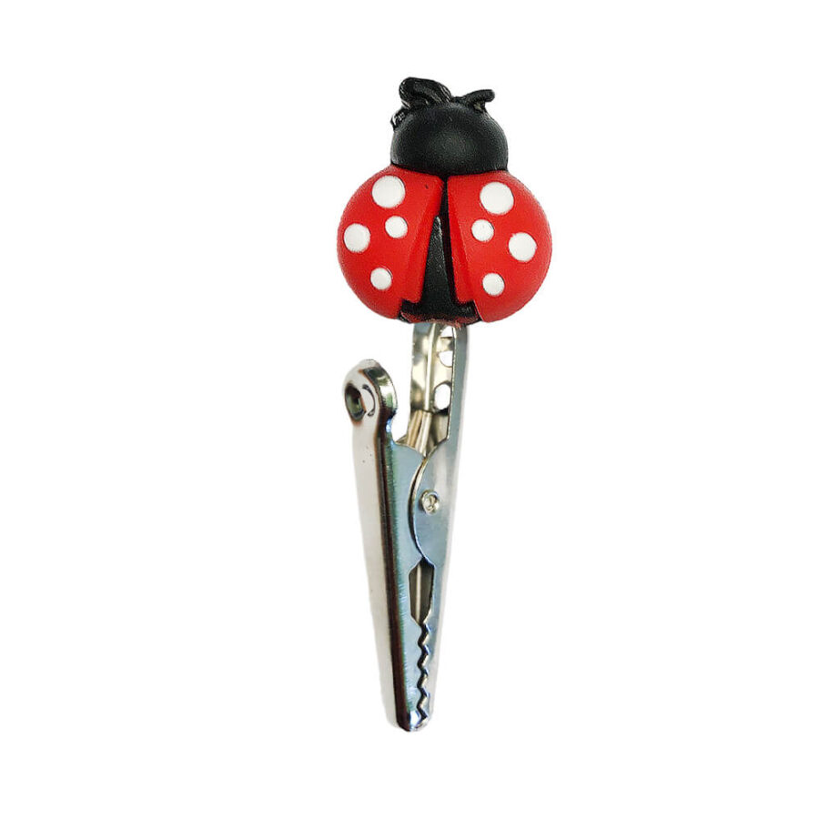 Metal Silicone Joint Clipper Ladybug (12pcs/bag)