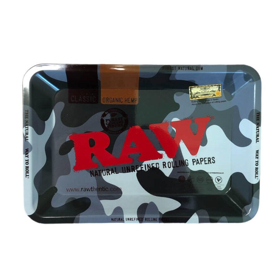 RAW Urban Camo Mini Metal Rolling Tray